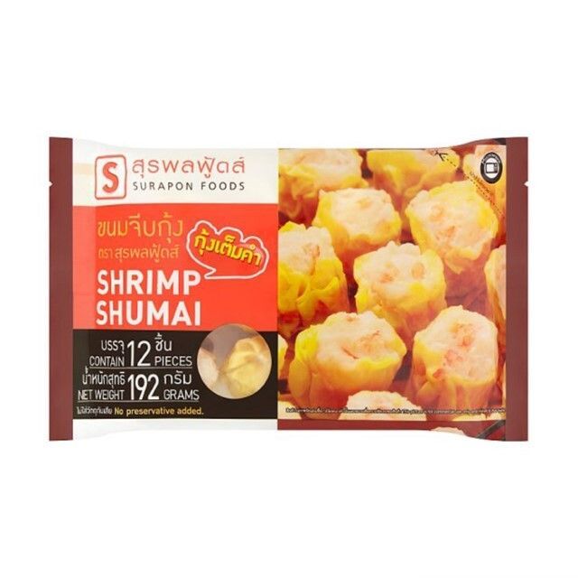 สุรพลฟู้ดส์ ขนมจีบกุ้ง SSP Shrimp Shumai 192g.