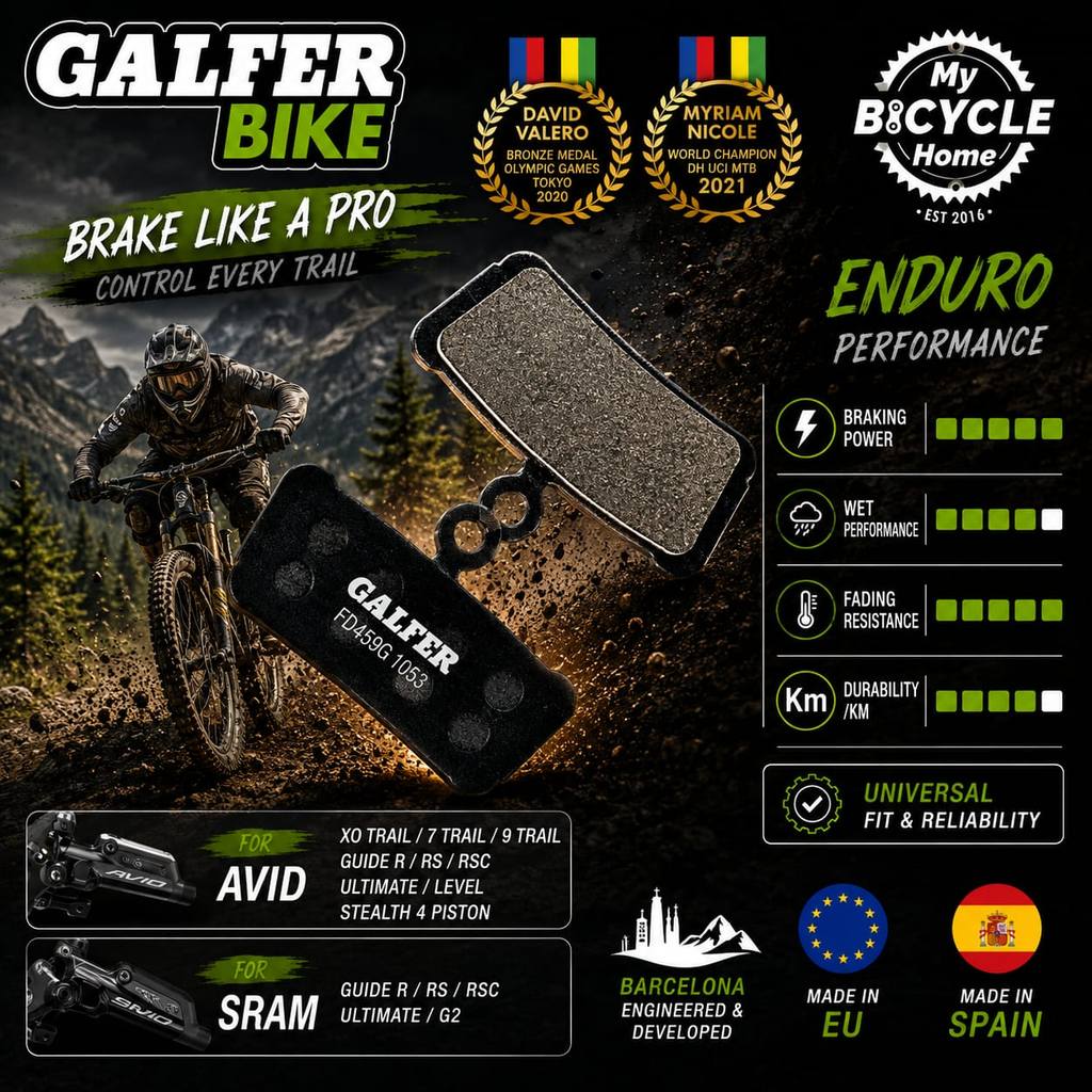 GALLER จักรยานผ้าเบรคจักรยาน SRAM GUIDE / AVID XO TRAL 4 PISTON FD459G1053