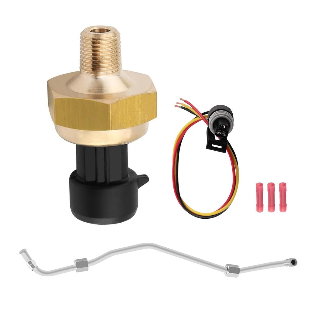 7.3L Powerstrok Exhaust Back Pressure (EBP) Sensor Tube Fit สําหรับ Ford F250 F350 1999-2003 ดีเซล, 