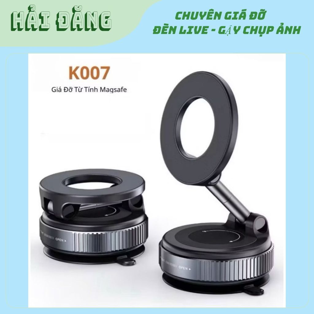 [ซื้อเพิ่มเติม] K007 ที่วางโทรศัพท์ในรถยนต์แบบแม่เหล็กหมุนได้ 360