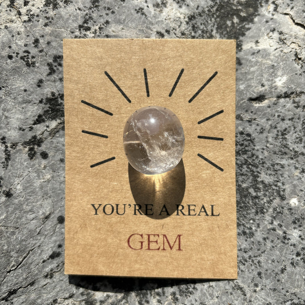 [DreamStore] Creative Healing Crystal Gift Card Healing Card คริสตัล Obsidian Energy Ready Stock Car