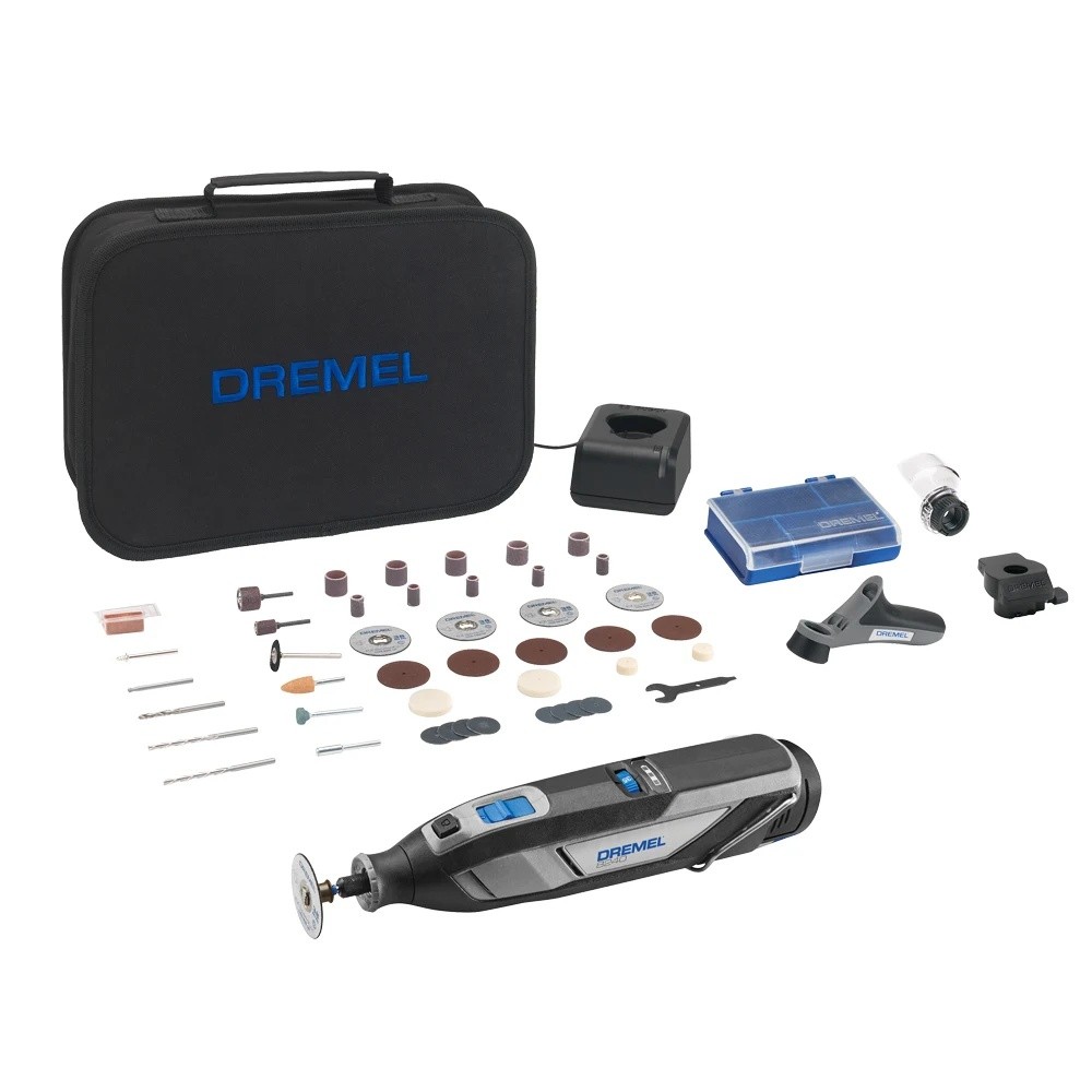 LAUX DREMEL UTH0213 ช่างแกะสลักไร้สายขนาดเล็กพร้อมแบตเตอรี่ลิเธียม 12V 8240-3/45