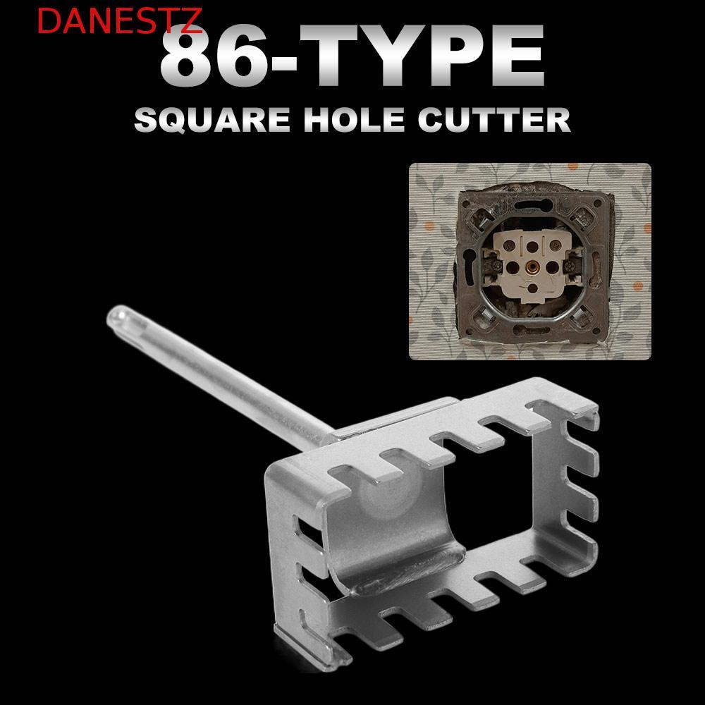 เครื่องตัดรูสี่เหลี่ยม DANESTZ, Punch Quick Cutting Square Socket Puncher, Square-handle 4 Pits Roun