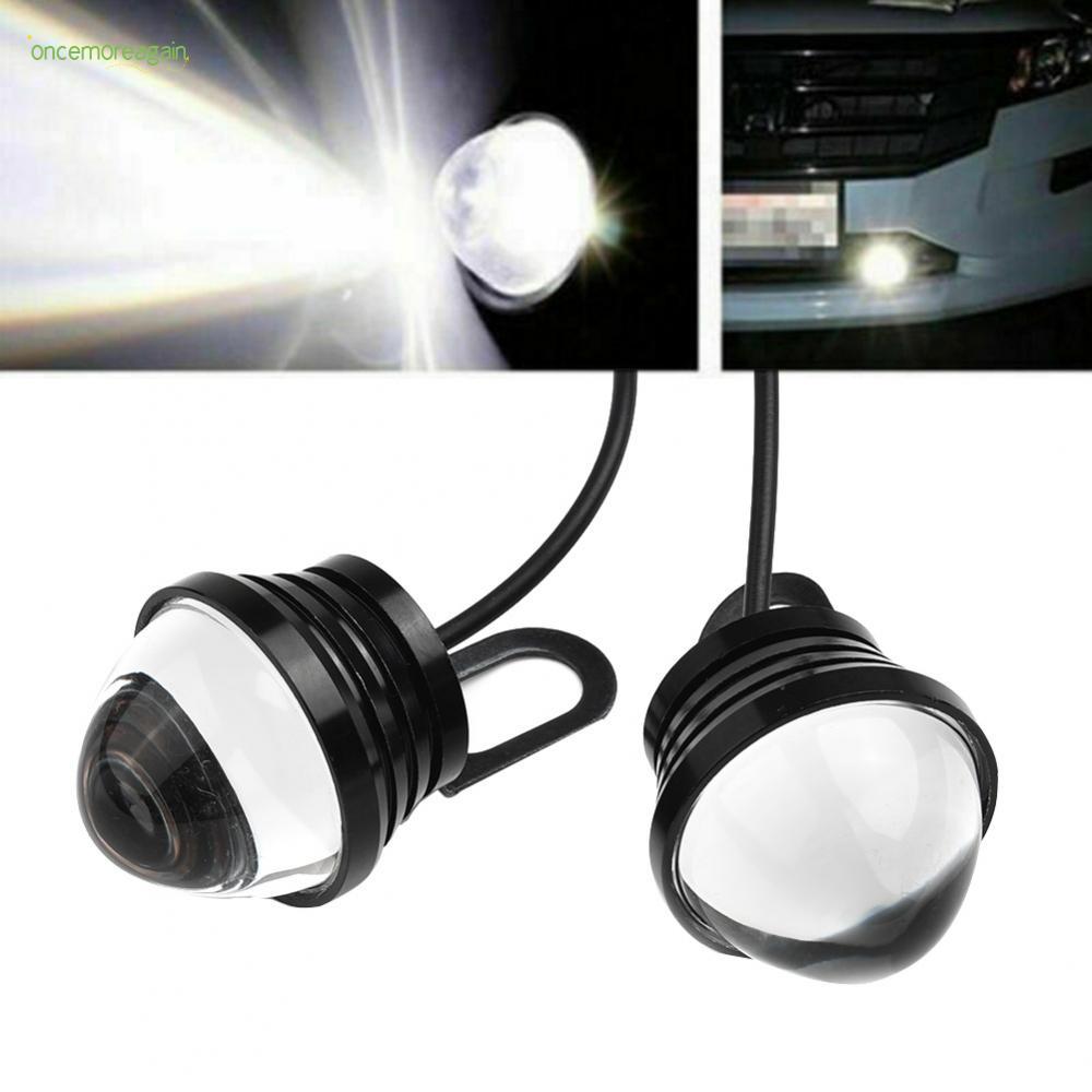 โคมไฟ DRL รถยนต์ Fish Eye กําลังสูงพร้อมเลนส์โปรเจคเตอร์และเอาต์พุตสว่าง