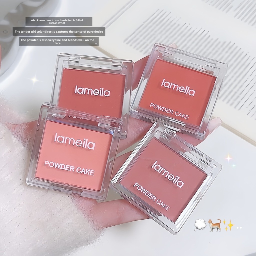 Lamel Crystal Block Blush Palette Nude Makeup Contouring Single Color Beginner Womens Single Color B