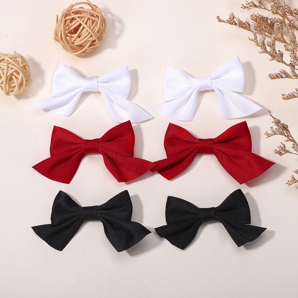 1 PC สาว Solid Bowknot กิ๊บติดผมสําหรับทารก Bows Hairpin Handmade ริบบิ้น Barrettes Headwear เด็กอุปกรณ์เสริมผมขายส่ง