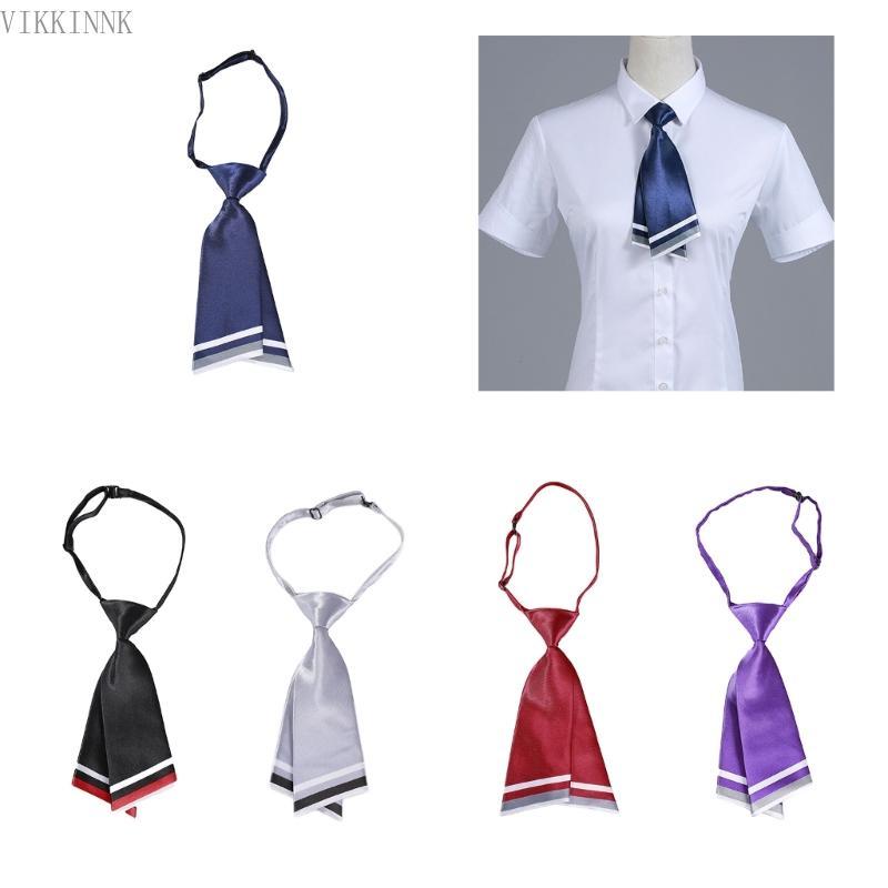 VIKK Uniform Tie สําหรับผู้ชายผู้หญิง Preppy-Style School Student Uniform Accessories