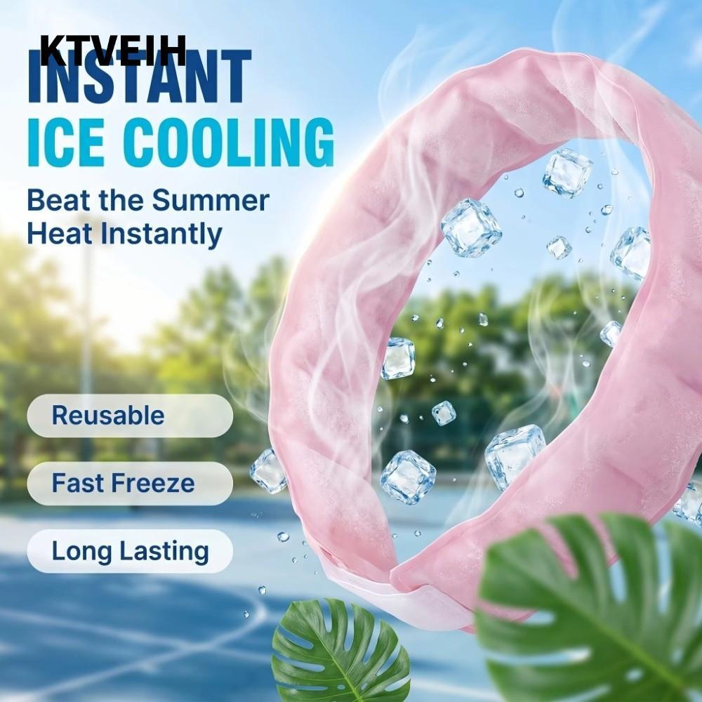 KTVEIH คอ Cooling แหวน, PCM Polymer TPU คอ Cooling Tube, แบบพกพานํากลับมาใช้ใหม่สวมใส่ Fast Cooling 