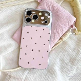 เหมาะสำหรับ IPhone 17 16 15 14 12 11 13 air XR X XS Max 14 15 16 Plus 16pro 17 ProMAX เคสโทรศัพท์ลายดาวและปีกนางฟ้า