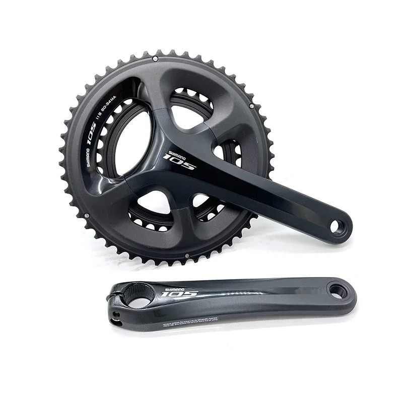 7KQKQ 105 FC-5800 แผนที่จักรยานสีดํา Crankset 2x11-ความเร็ว EIEIO 50-34T 170 มม.HOLLOWTECH II Chainw
