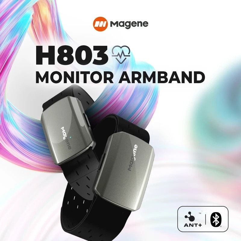 IDMI Magene Heart Rate Armband Monitor Dual Mode Bluetooth ANT H803 Sensor Arm สายรัดข้อมือฟิตเนส He
