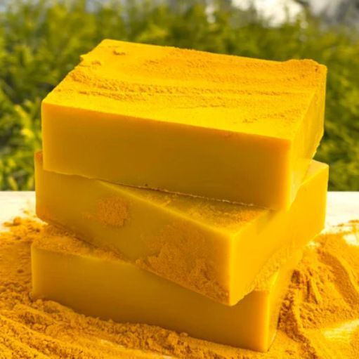 New Product#Style turmeric Turmeric granule soap, lemon kojic acid soap, handmade facial cleansing s