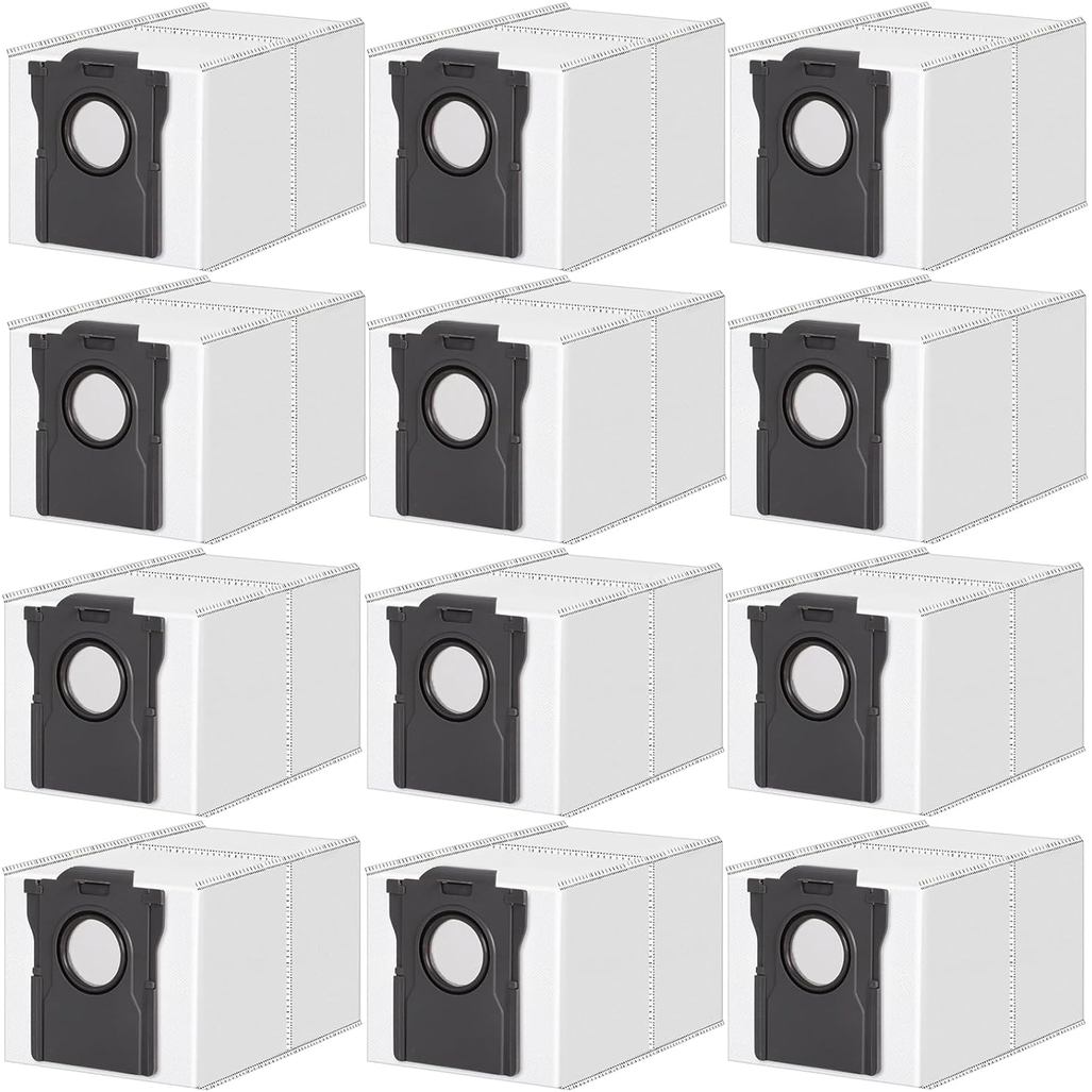 ถุงเก็บฝุ่นทดแทน 12 แพ็ค, อะไหล่เข้ากันได้กับ Dreame X50 X40 X30 L50 L40 Ultra/ L10S Pro Ultra/ L10S