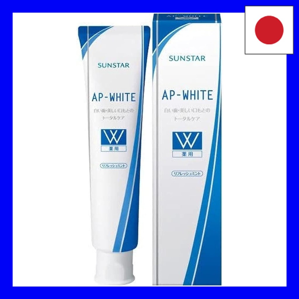 Sunstar Medicated AP White Toothpaste Total Care All-in-one Whitening Whitening Bad Breath Care Peri