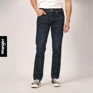 WRANGLER กางเกงยีนส์ผู้ชาย คอลเลคชั่น Biker Look เอวกลาง ทรงตรง รุ่น WR F325MTEPN16 สียีนส์กลาง