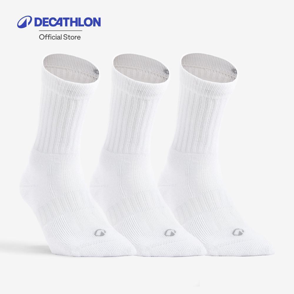 Decathlon High Tennis Socks Tri-Pack Rs 500 ถุงเท้าเทนนิสข้อ