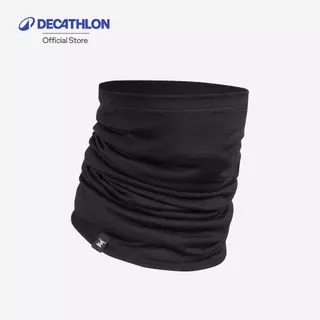 Decathlon Merino Wool Trekking Neck Warmer, Mt500 ที่อุ่นคอผ้าขนแกะเมอริโนสำหรับใส่เดินป่าเทรคกิ้ง รุ่น Mt500 - Black