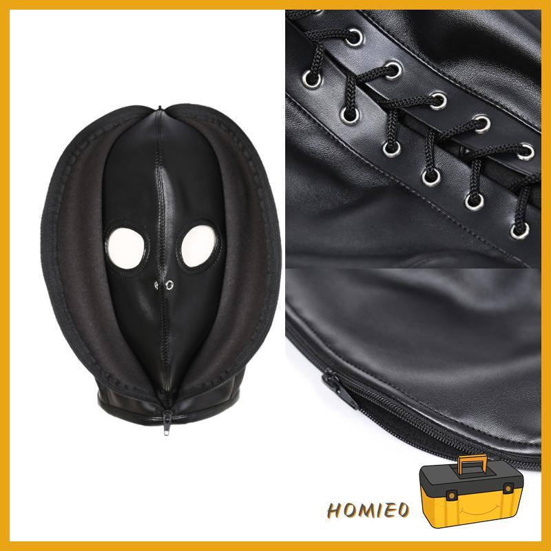 HOMIE0 Masquerades Dress Up Cover Hat Full Head PU Head Head สําหรับปาร์ตี้ธีม