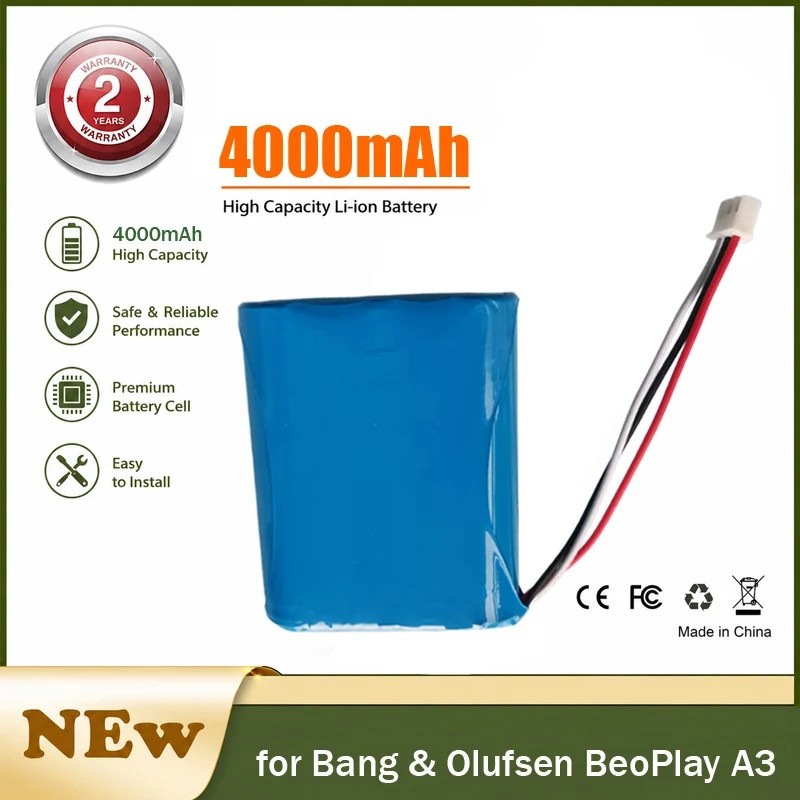แบตเตอรี่ 4000mAh สําหรับ Bang & Olufsen BeoPlay A3