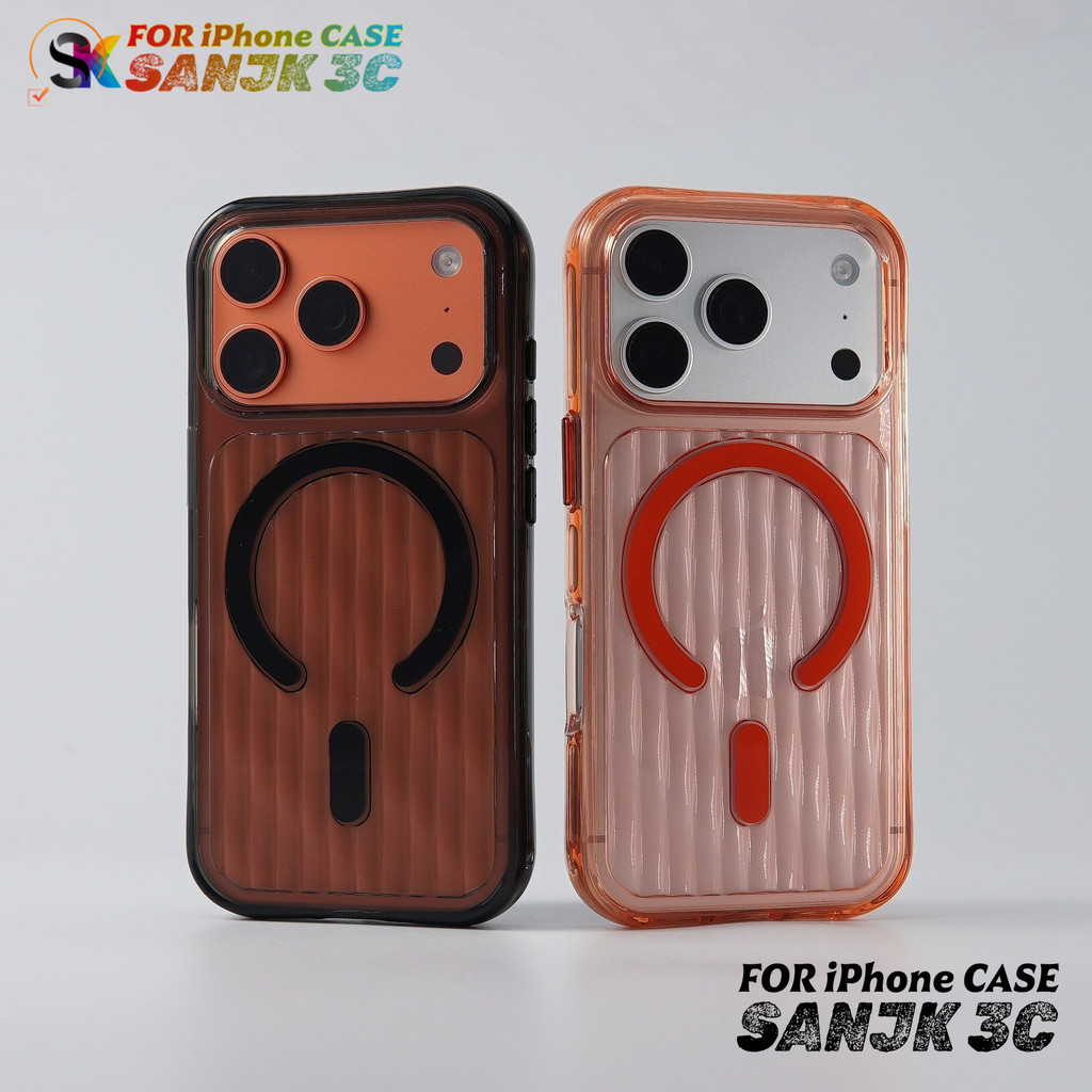 ใหม่คุณภาพสูง AF Anti yellowing โปร่งใสระลอกน้ําเคสโทรศัพท์แม่เหล็กสําหรับ iPhone 17 16 15 14 13 Pro Max ปลอก 18 ProMax กันกระแทกฝาครอบป้องกัน