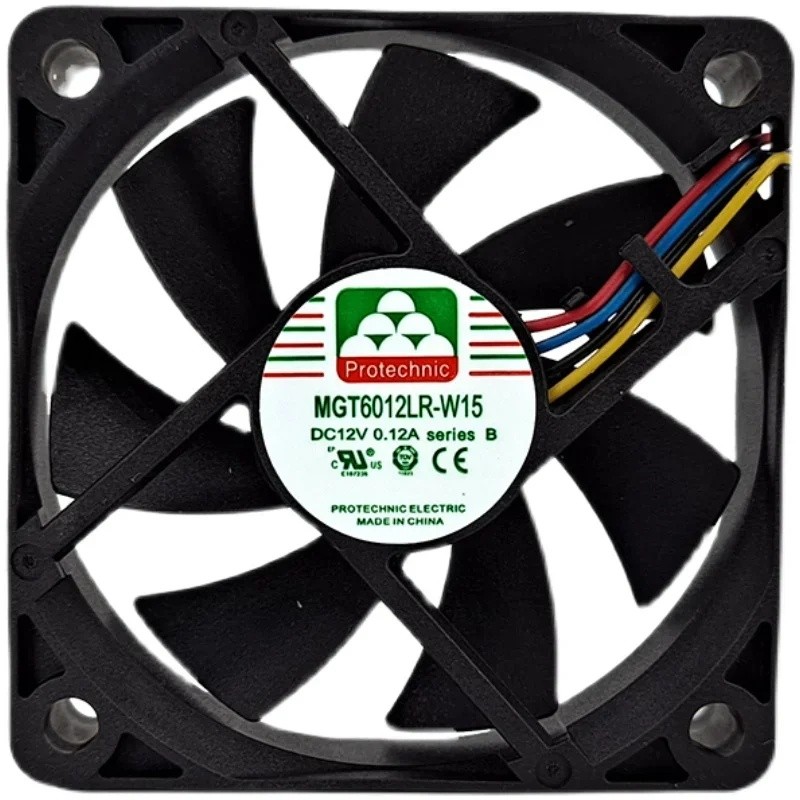 MGT6012LR-W15 B 12V 0.12A 6015 3000rpm 4 สายใหม่ Yongli พัดลม 6CM