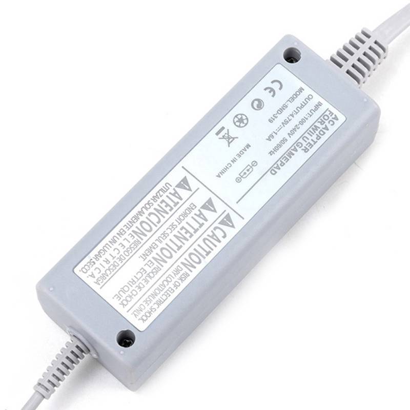 J & R> 100-240V AC Charger Adapter สําหรับ Wii U Gamepad Controller Joysti Home Wall แหล่งจ่ายไฟสําหรับ WiiU Pad US/EU Plug