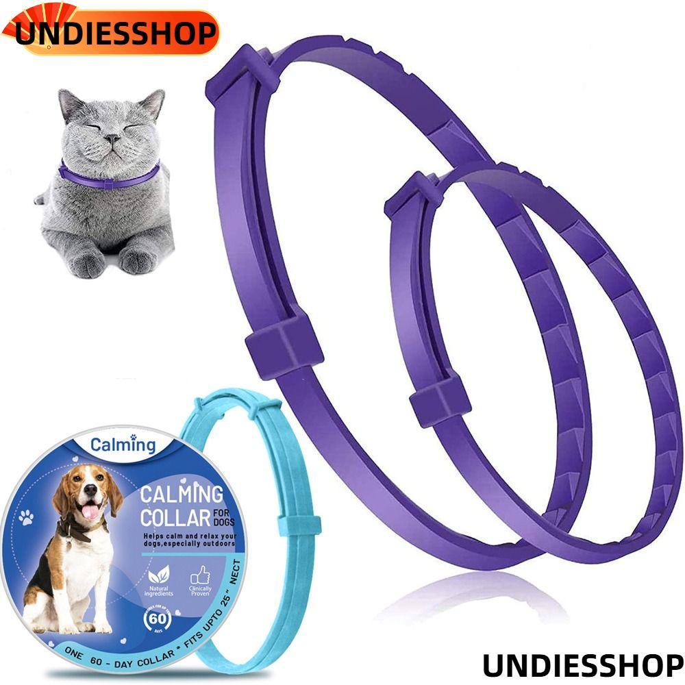 UNDIESSHOP สร้อยคอสุนัขแมว Soothing Pacify TPR บรรเทาความวิตกกังวล