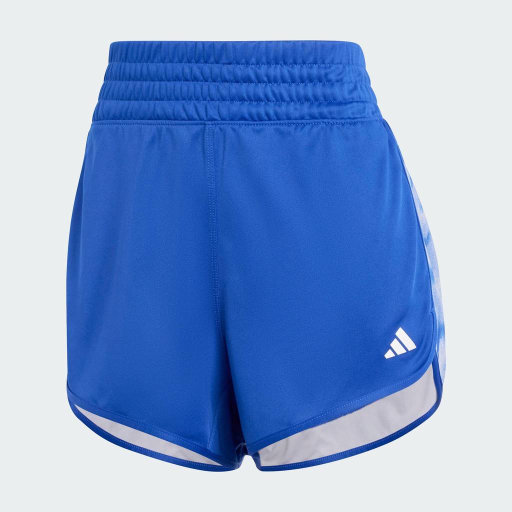 adidas Gym & Training Pacer Training Essentials Allover Print Flower Tie-Dye Knit Shorts Women Blue JF3167