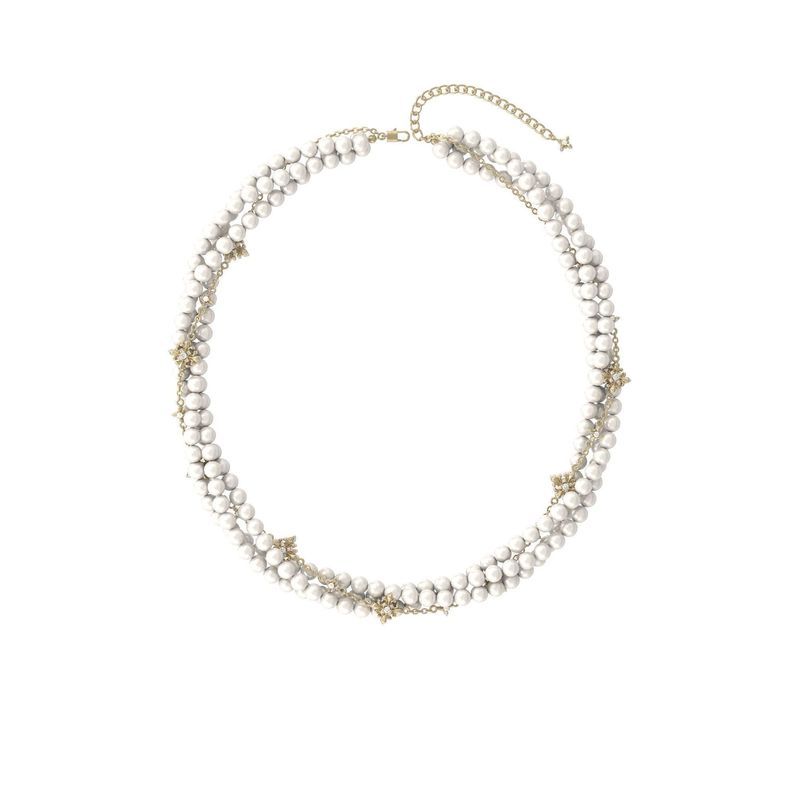 Original Multi-Layer Pearl Winding Iris สร้อยคอหรูหราออกแบบ choker สร้อยคอผู้หญิง