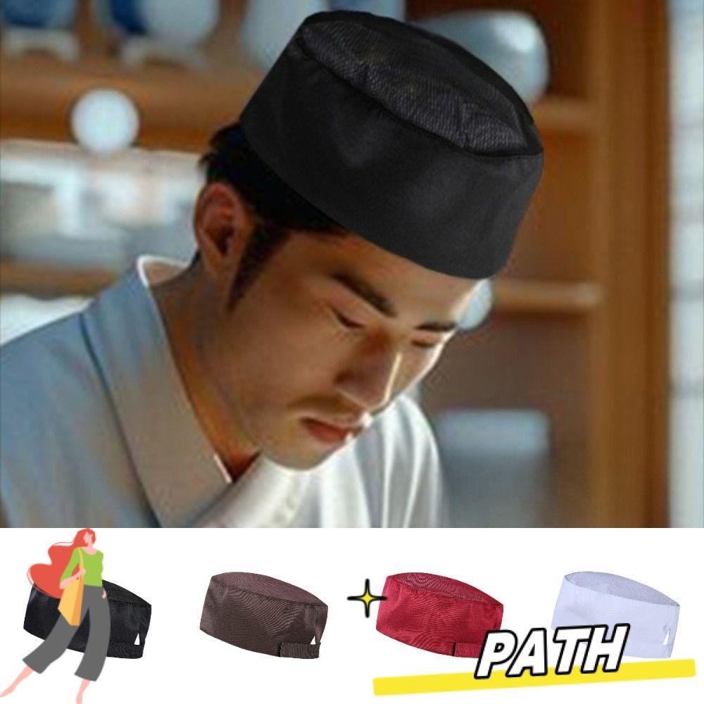 PATH Chef Hat, Design Pirate Style Kitchen Cap, Cooker Hat Service Cap Mesh Top Working Cap Baker Ha