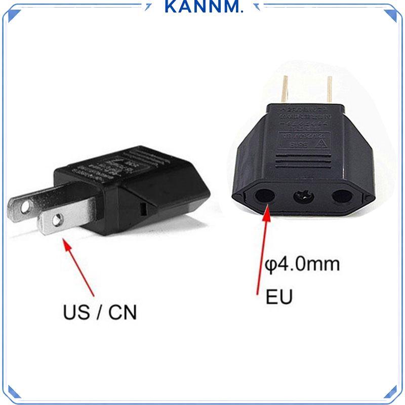 คันเอ็นเอ็ม. EU Euro Euro Euro Europe to US USA Power Ja Wall Plug Converter Travel Adapter Adaptor