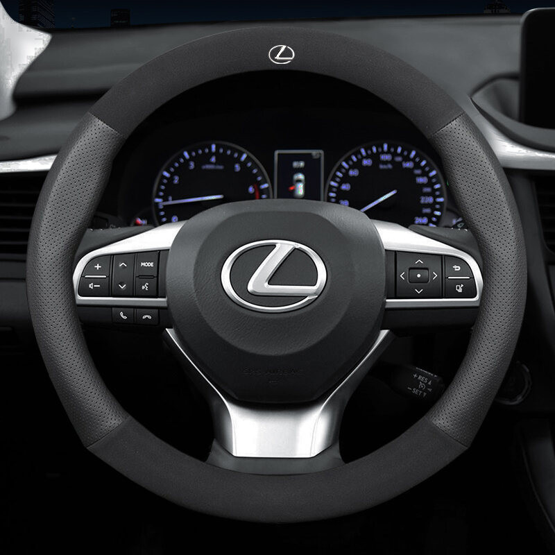 ที่หุ้มพวงมาลัยรถยนต์สําหรับ Lexus IS250 RX300 UX200 RX270 LC GS UX IS200T Auto Breathable อุปกรณ์จั