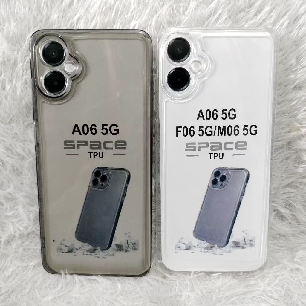 Gudang_Acc1 SoftCase ปลอก Samsung A06 5G/F06 5G/M06 5G ซิลิโคนใสสีดําโปร่งใส TPU Back Protector HP +