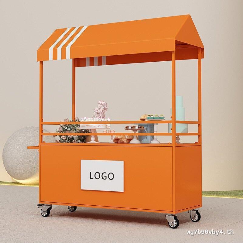 Influencer Iron Float Outdoor Market Stall Cart Stall Trolley Snack Cart Night Market Mobile Stall T