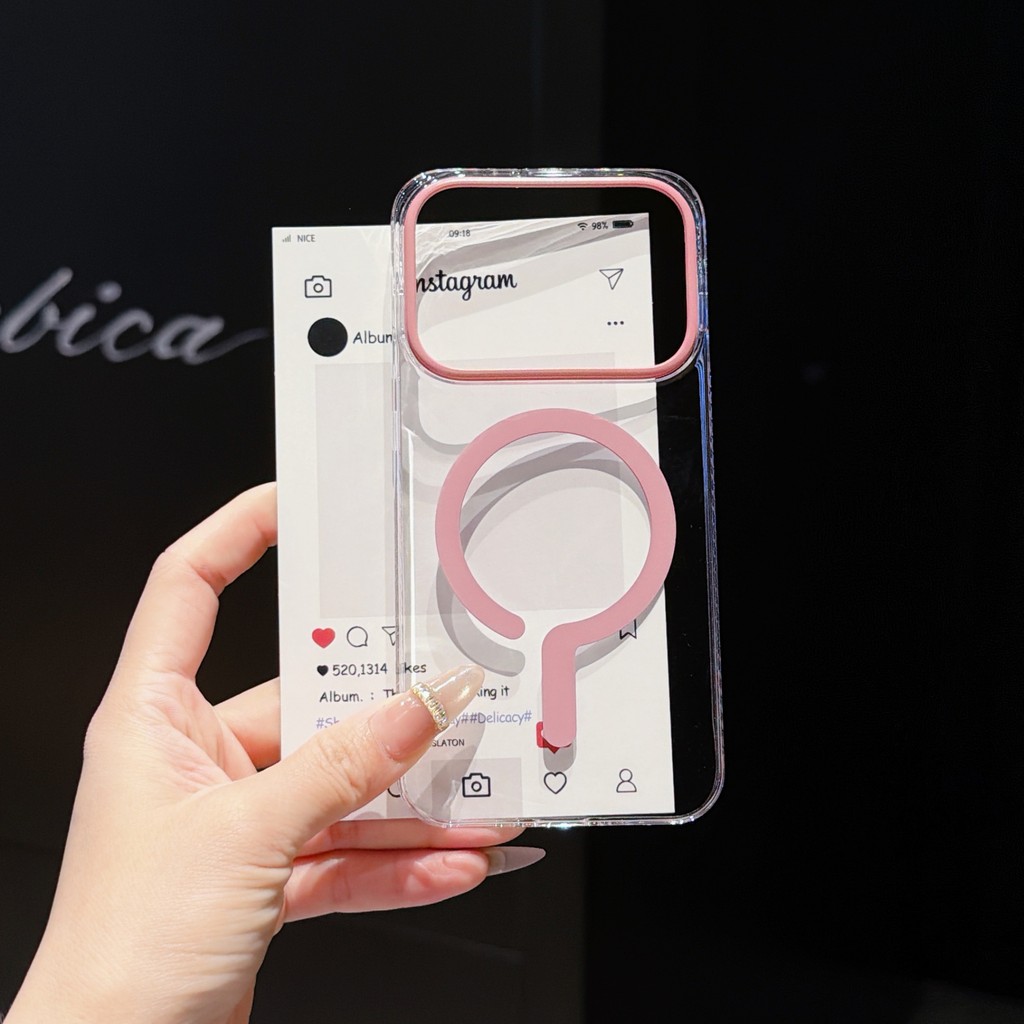 เคสโทรศัพท์ OPPO/OnePlus FindX8/X9/S+/ Pro/Ultra Reno14/Pro 15T/13 Ultra-Thin High-Transparent เครื่องหมายคําถามแม่เหล็กกันลื่นด้านข้างป้องกันการแข็งตัวโดยไม่ต้องสีเหลืองทนต่อการตก