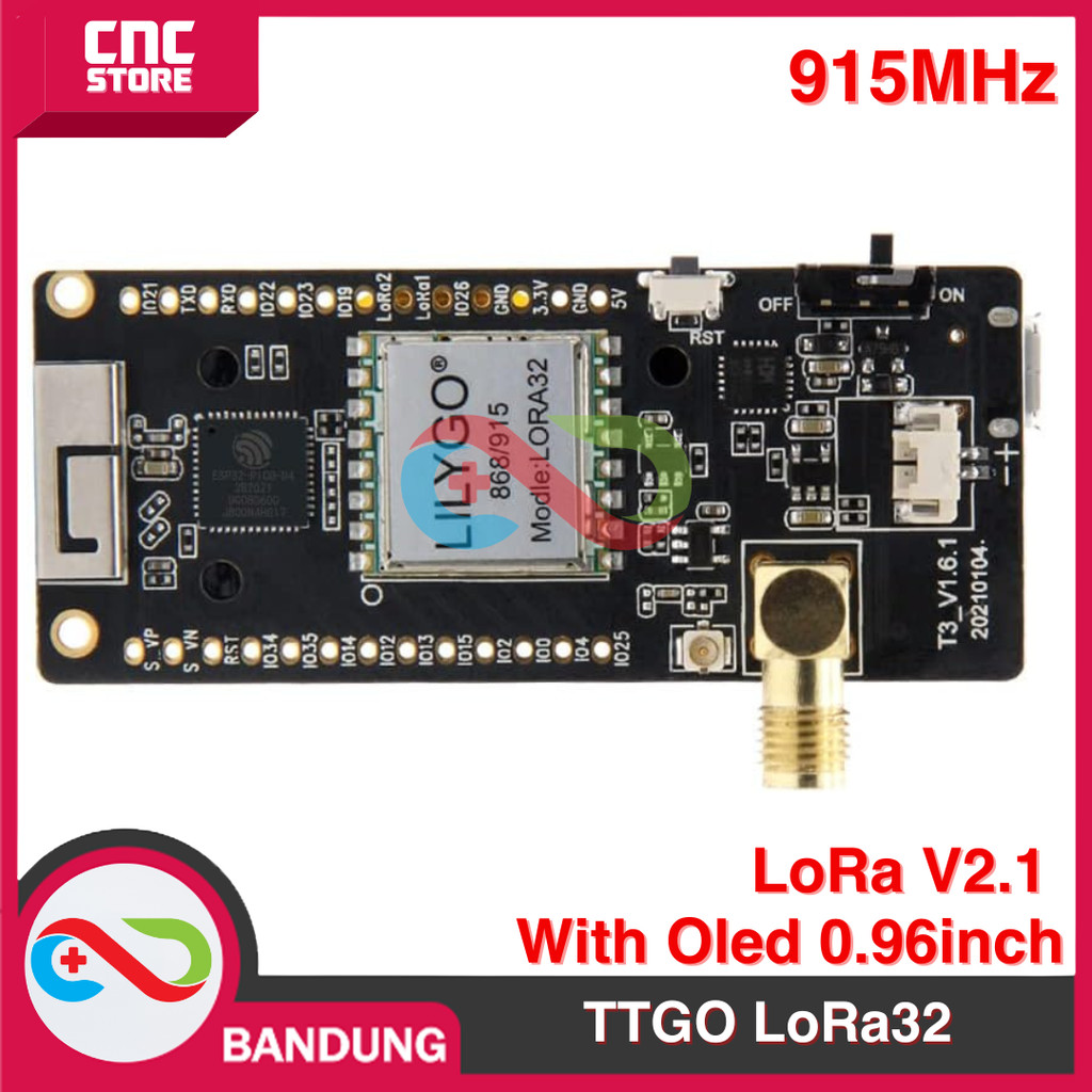 LILYGO TTGO LoRa32 LoRa V2.1 915MHz 433MHz ESP32 OLED 0.96 WIFI BLE-915Mhz