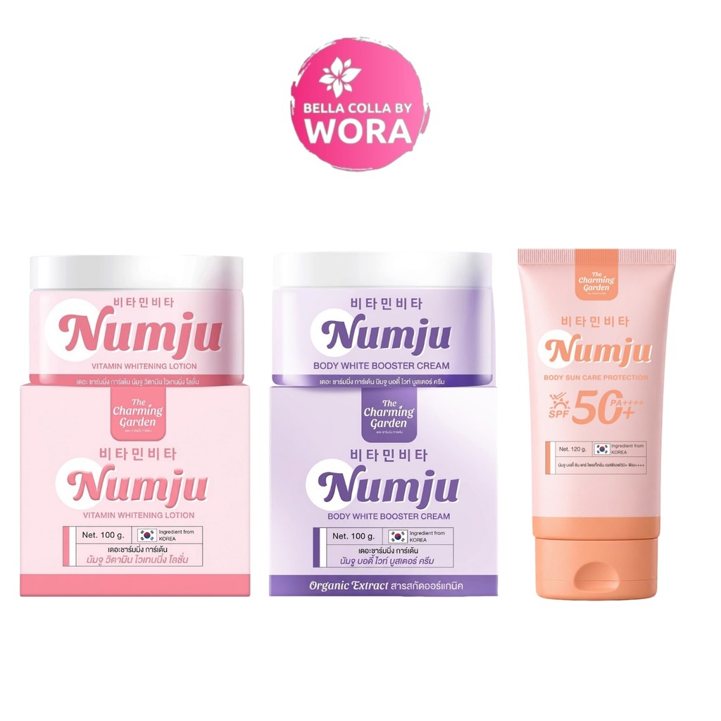 [เลือกสินค้า] Numju Vitamin Whitening Lotion นัมจู วิตามิน ไวเทนนิ่ง โลชั่น / Booster Cream / กันแดด
