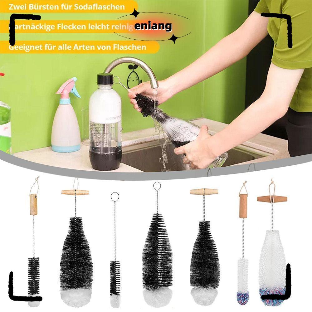 ENIANG Soda Stream แปรงขวด,กําจัดฝุ่นเครื่องดื่ม Wineglass ขวดถ้วยแก้ว Jars ทําความสะอาด, ทนทานด้วย 