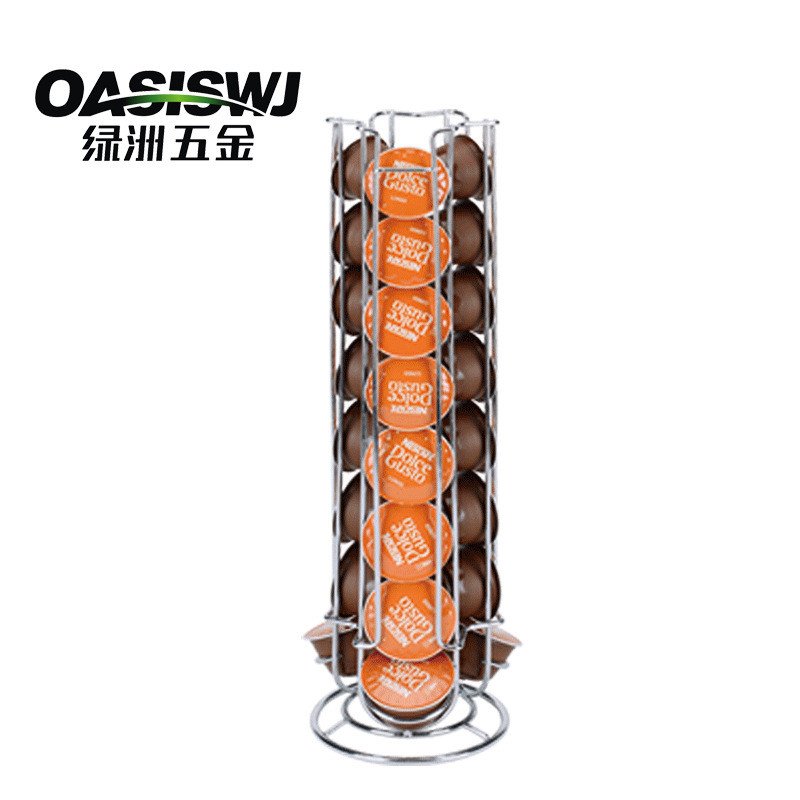 OASISWJ Iron Storage Oasis Coffee Capsule Holder เหมาะสําหรับ DOLCE GUSTO Capsule Can Store 21 3Z5X