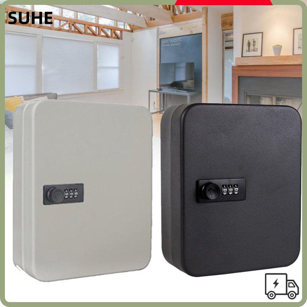 SUHE Key Safe Metal Wall Mounted Office Car Key Cabinet Box
