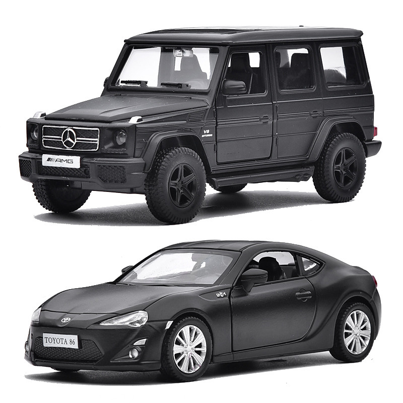 Yufeng 17 ซม.Matte Blackรถรุ่นMercedes-Benz G63 รถออฟโรดToyota 86 รถสปอร์ตVolkswagen T1 รถบัสดึงกลับ