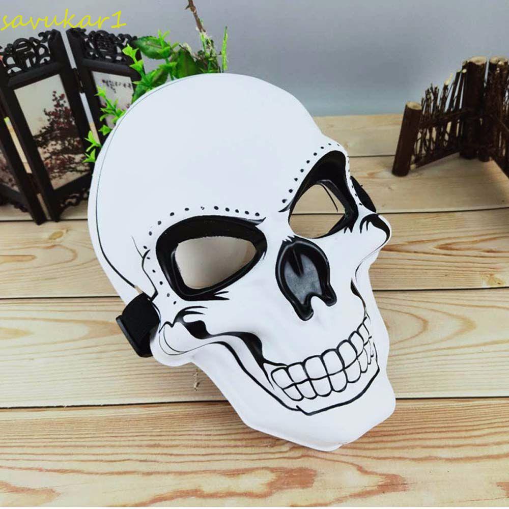 LUMEN คอสเพลย์หน้ากากคอสเพลย์ EL เฉพาะอะนิเมะหน้ากาก Headwear Ghost Skull Party Props