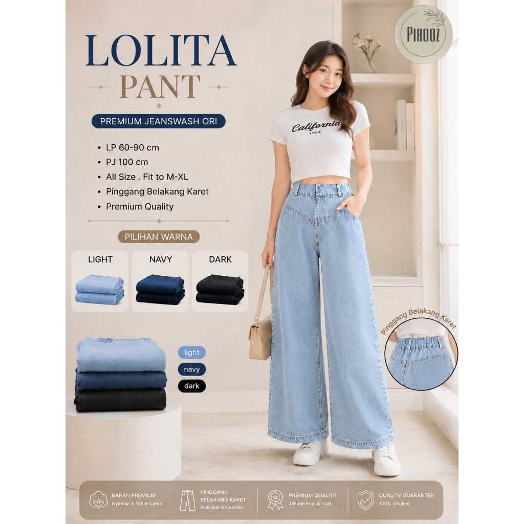 2108 LOLITA PANT by PiRooZ DAILY WEAR ORIGINAL BRAND SOLO FASHION HIJAB