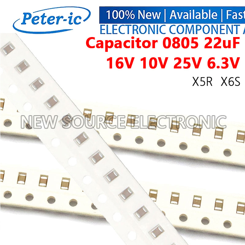 (20 ชิ้น) 0805 22uF Capacitor ±10% ±20% 16V 10V 25V 6.3V X5R X6S SMD ชิป Multilayer ตัวเก็บประจุเซรา