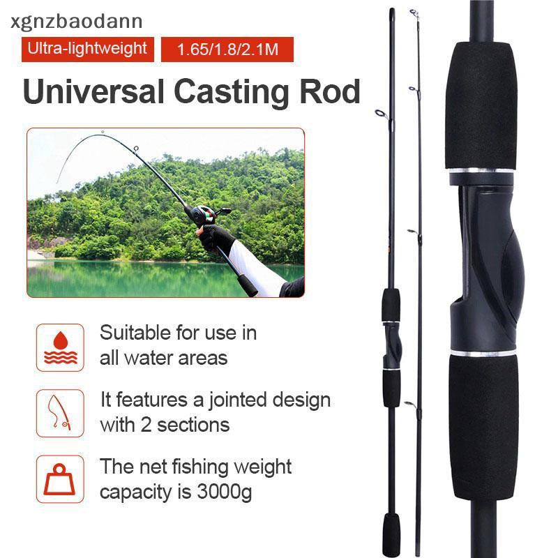 [XGN] 1.65M 1.8M 2.1M Ultralight Fishing Rod M Fishing Rod Carbon Hard ปรับใส่ Lure Rod ANN