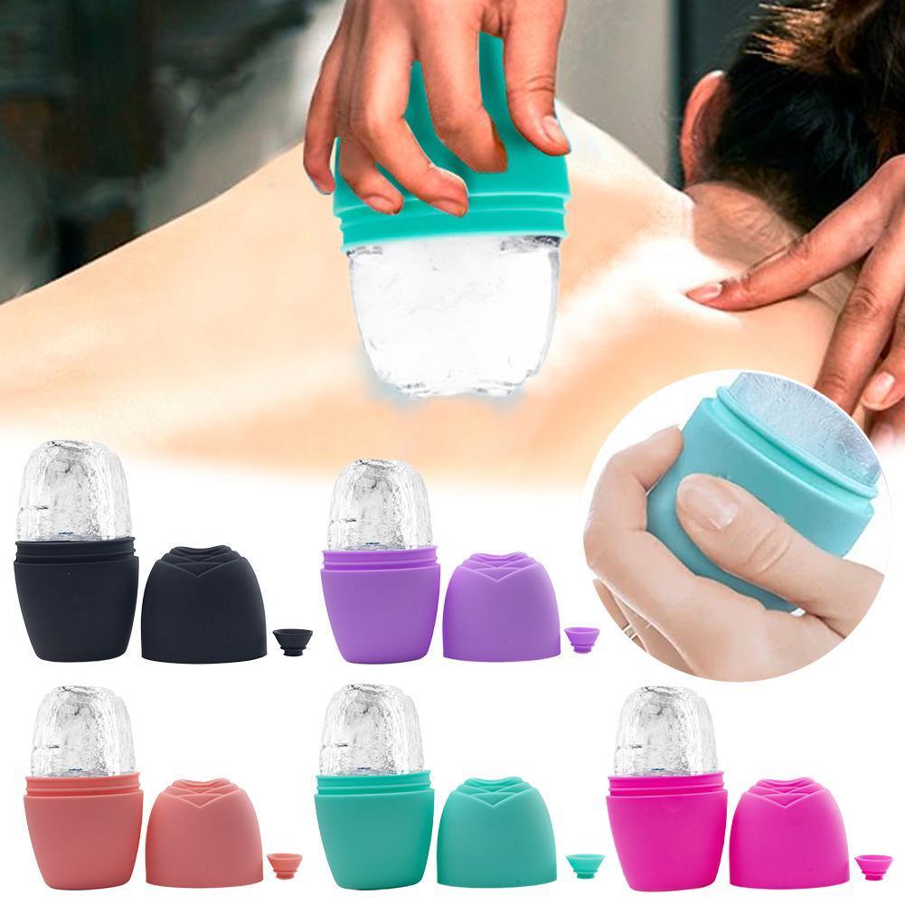 Ice Face Roller Ice Cube Beauty นวดซิลิโคนแม่พิมพ์น้ําแข็งสําหรับ Eye Puffiness ICE Facial Roller D1