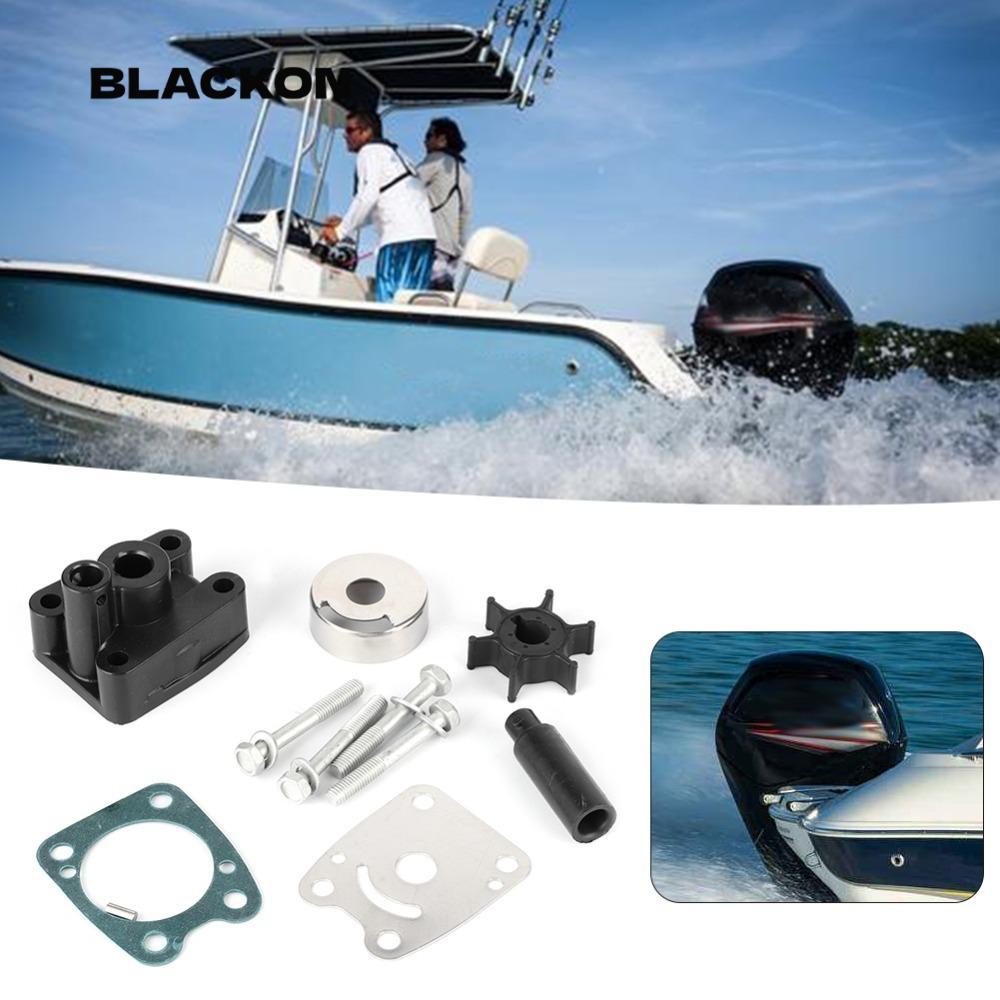 BLACKON ชุดใบพัด, 6E0-W0078-00 6E0-W0078-A2 ปั๊มน้ํานอก,อุปกรณ์ซ่อมปั๊มน้ําใบพัดสําหรับYamaha 4hp 5 