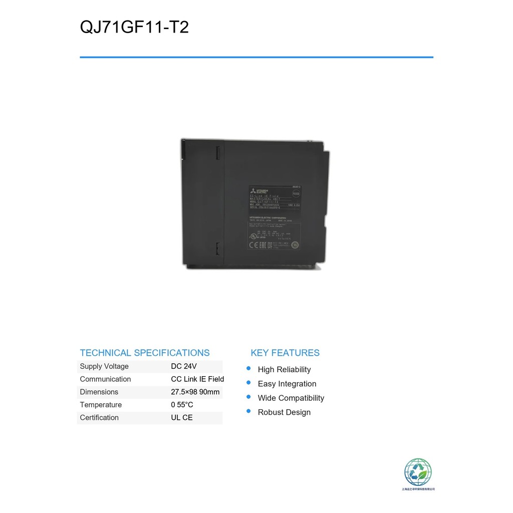 QKUQ ใช้ M-ITSUB PLC QJ71GF11-T2 Q Series CC-Link IE Field Network การสื่อสารโมดูลสําหรับอุตสาหกรรมอ