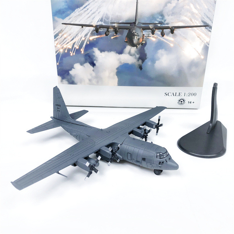 1: 200 AC-130H Air Gunship Attack Aircraft C-130J Super Hercules เครื่องบินขนส่งเครื่องบินรุ่น