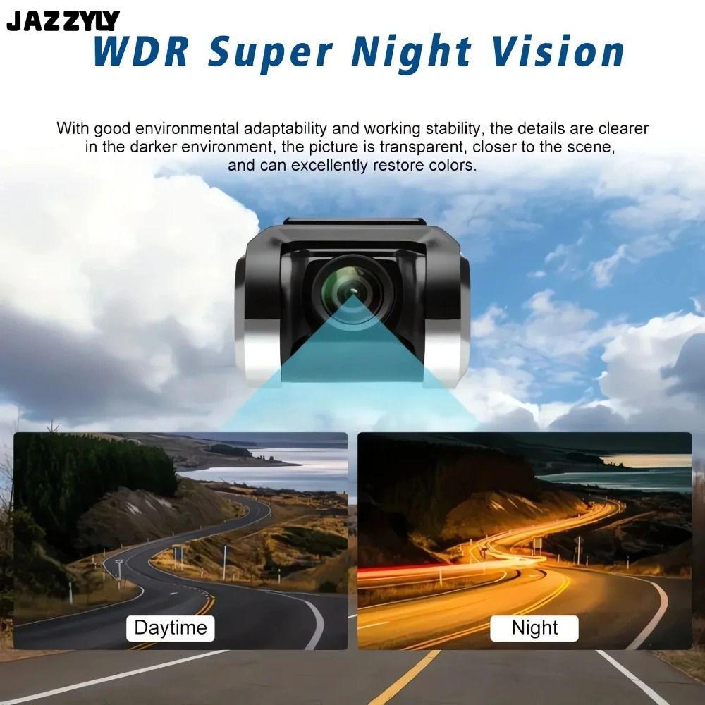 CODAZZYLY Dash Camera, ADAS หน่วยความจําขยายได้, HD 1080P 360° ดูเครื่องบันทึกวิดีโอการตรวจสอบยานพาห